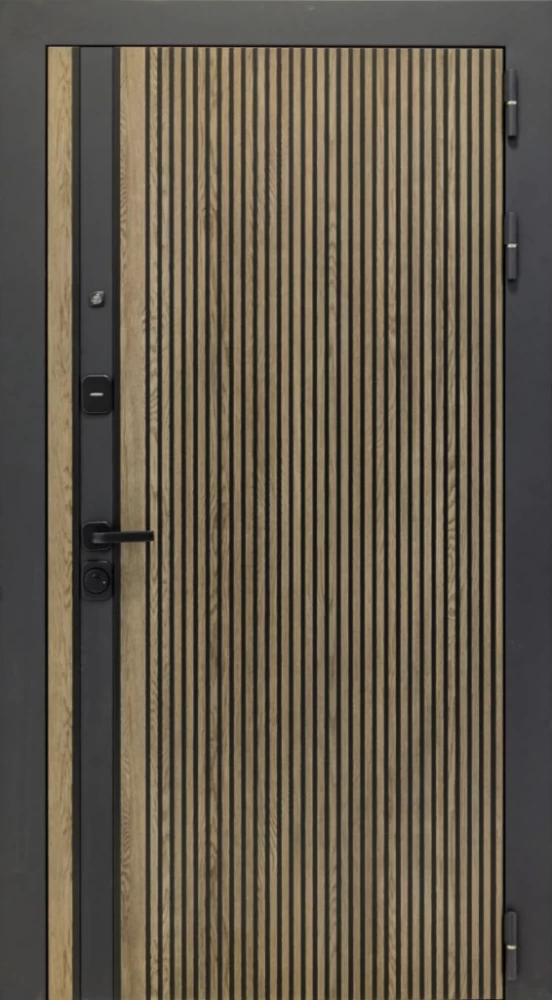 Входная дверь ДвериПРО Rosna ФЛ-185 (10мм, ПВХ ясень белый) DPRO196646 внешняя сторона