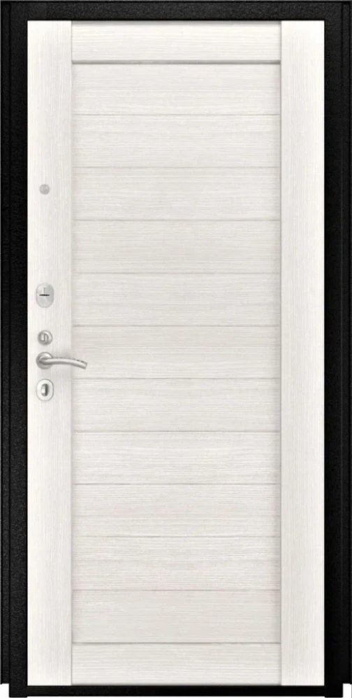 Входная дверь ДвериПРО L-43 СБ-3 листв. бел. (21 беленый дуб) DPRO200595 внутренняя сторона