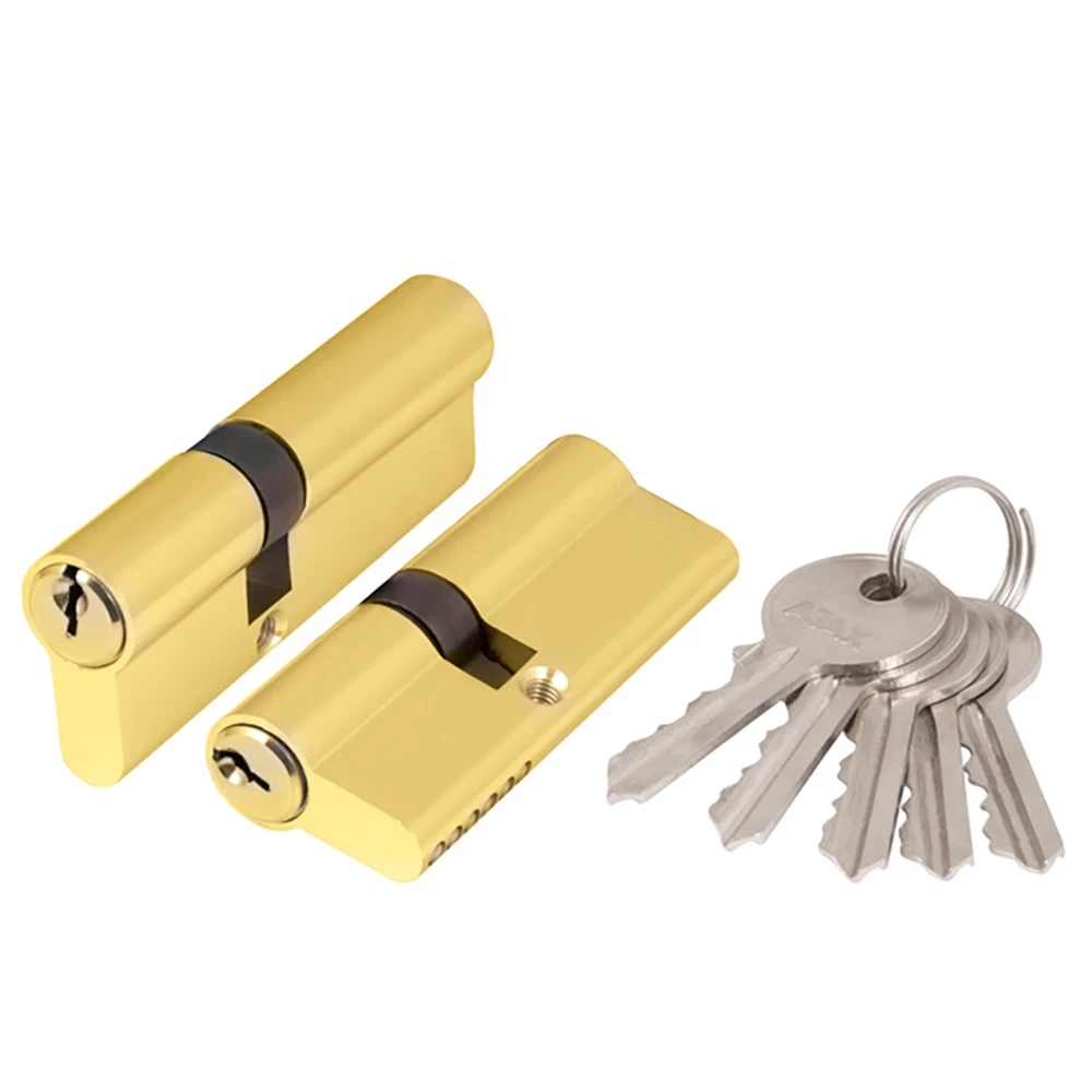 Фото Цилиндровый механизм (AX100/70) AX1000Key70 (30+10+30) PB латунь