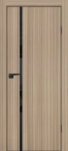 Межкомнатная дверь P-22  кромка ABS черная c 4-х ст. Эвкалипт тасманский