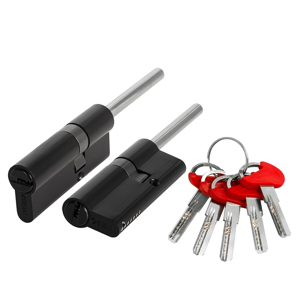 Фото Цилиндровый механизм D-PRO5007 Tang 80 w/k (45+10+25) BL-24 черный 5Key без верт.