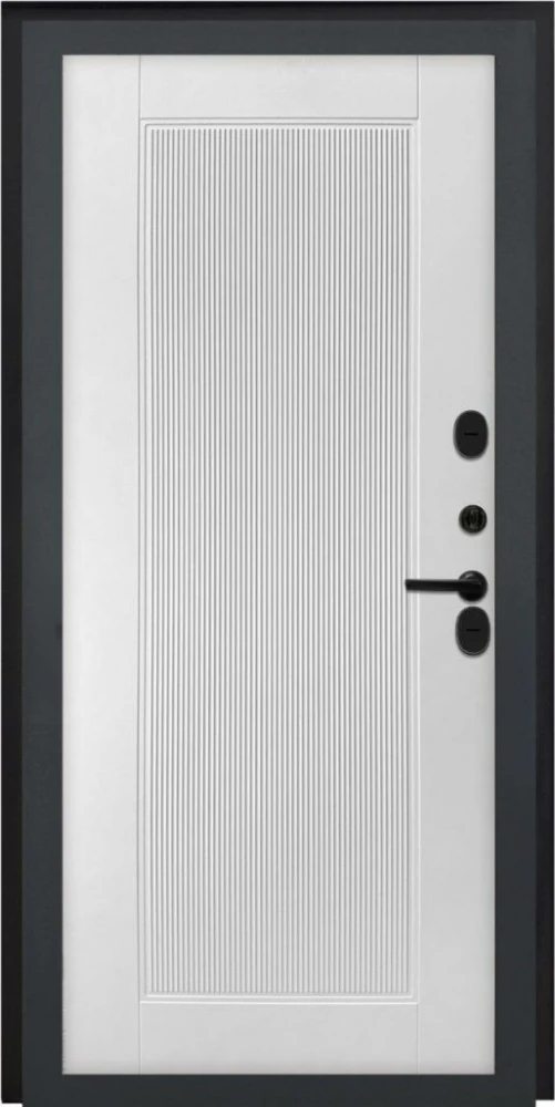 Входная дверь ДвериПРО L Термо ПВХ 10мм Астрод Velutto Bianco DPRO200372 внутренняя сторона