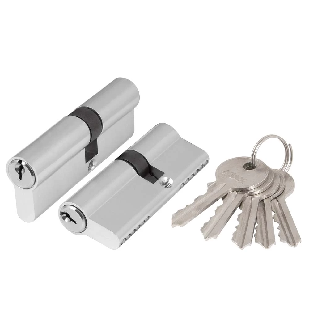 Фото Цилиндровый механизм (AZ100/100) AZ1000Key100 (45+10+45) CP хром