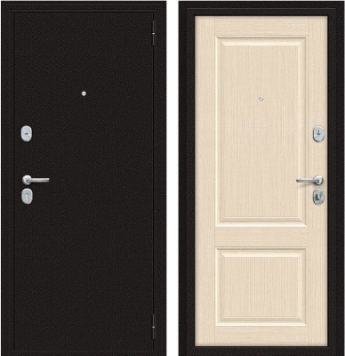 Дверь Браво Optim X-2 6 см Антик Медный/Бежевый клен