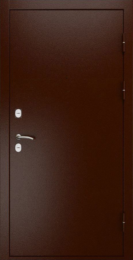 Входная дверь ДвериПРО L Термо ФЛ-659 (12мм, nussbaum+черная патина винорит) DPRO195567 внешняя сторона