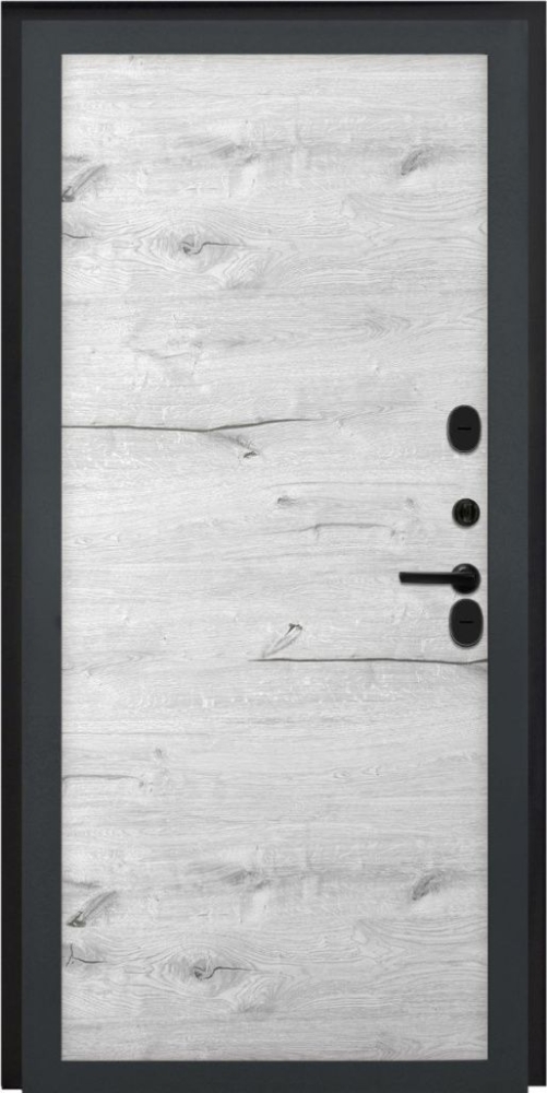 Входная дверь ДвериПРО Модель L-48 Без фрезеровки Дуб арктик горизонт DPRO195657 внутренняя сторона